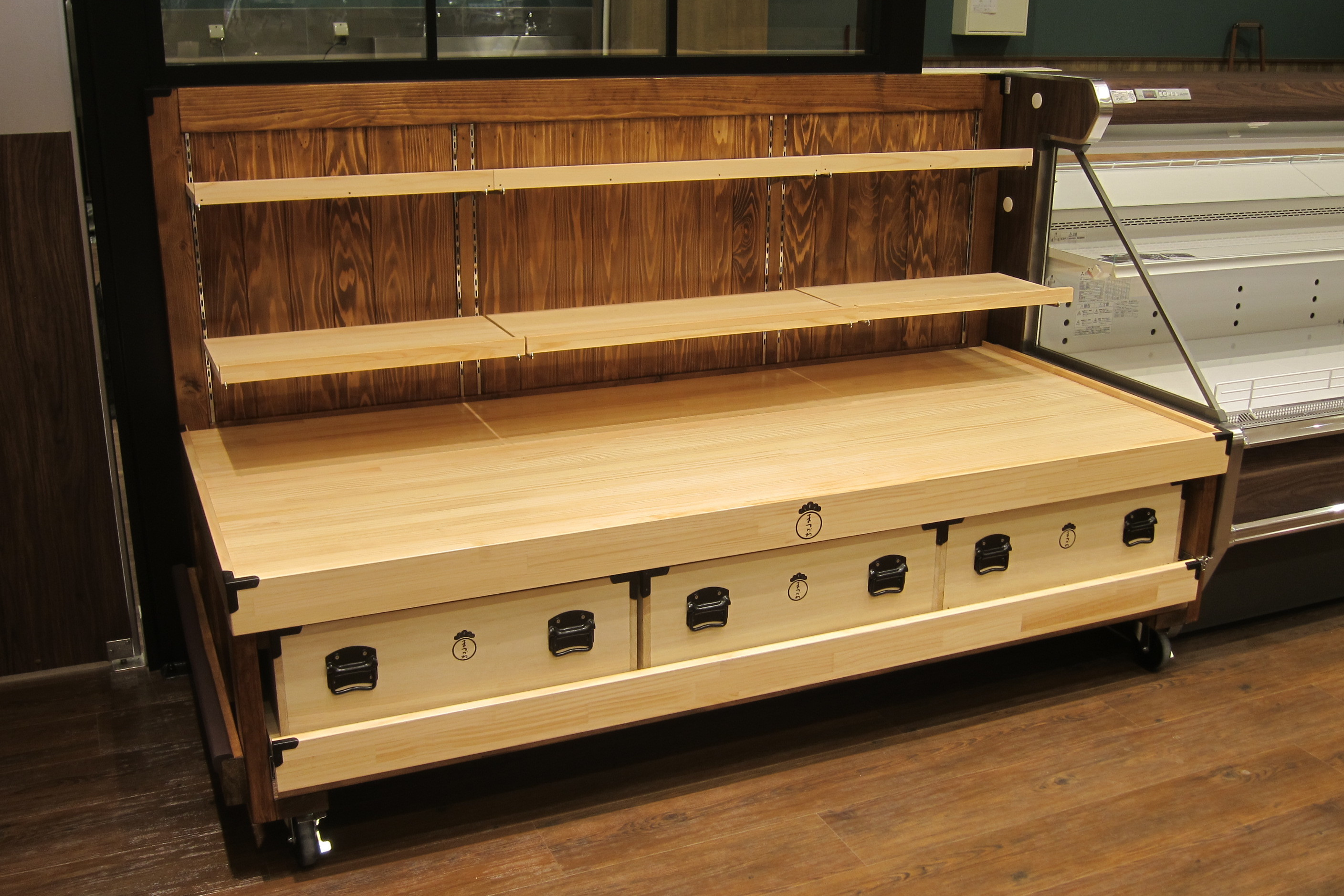 果物ギフト陳列木製什器